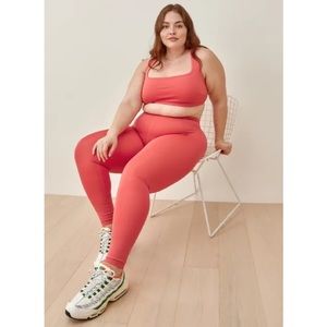*NWT* Reformation EcoMove High Rise legging in Hot Coral ES (size 1x)